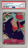 One Piece Graded: Franky ST01-010 1st Anniversary Set PSA 10