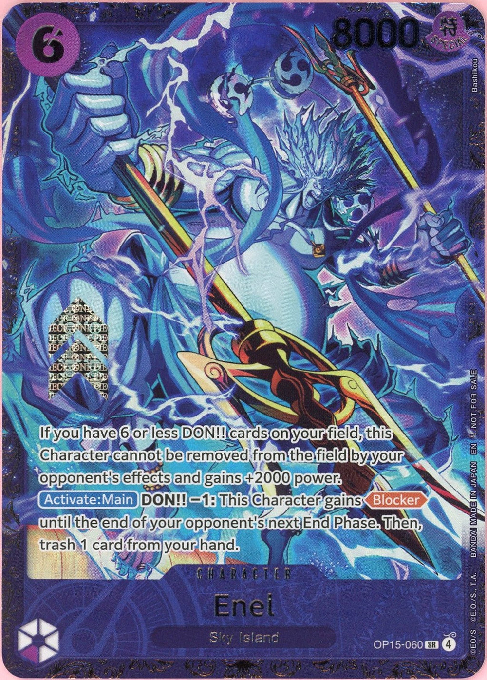 One Piece Single: Enel OP15-060 Flagship Battle 2026 Best 8 Prize NM