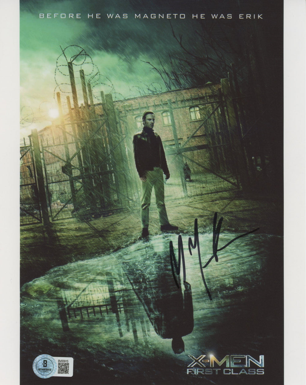 Michael Fassbender X-Men: First Class Authentic Signed 8x10 Photo BAS #BV00915