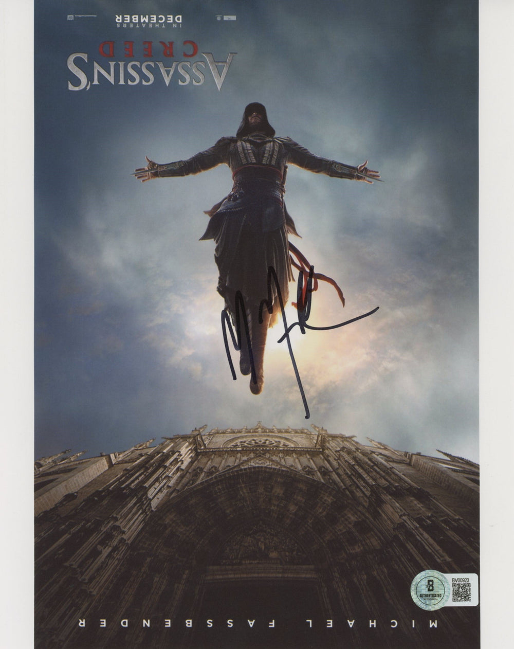 Michael Fassbender Assassin's Creed Authentic Signed 8x10 Photo BAS #BV00923