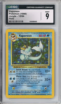 Pokemon Graded: Vaporeon 12/64 Jungle (1999) Holo CGC 9