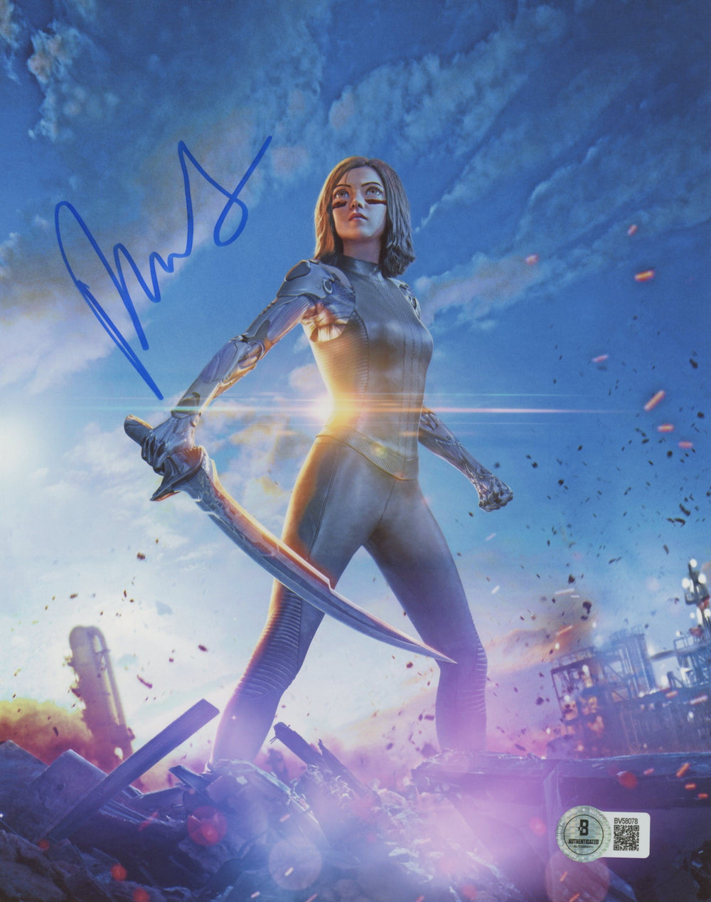 Rosa Salazar Alita: Battle Angel Authentic Signed 8x10 Photo BAS #BV58078