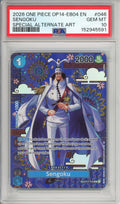 One Piece Graded: Sengoku OP07-046 Azure Sea's Seven Special Alternate Art PSA 10
