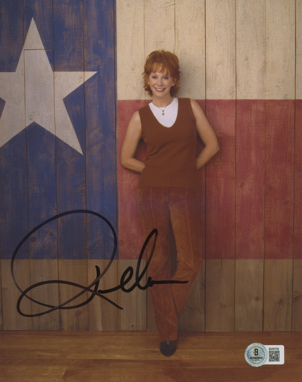 Reba McEntire The Voice Authentic Signed 8x10 Photo Autographed BAS #BV00758