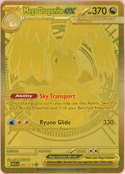 Pokemon Single: Mega Dragonite ex 295/217 Ascended Heroes (2026) Hyper Rare NM