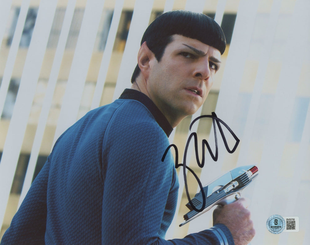 Zachary Quinto Star Trek Into Darkness Authentic Signed 8x10 Photo BAS #BV00756