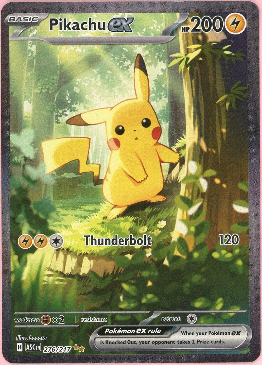 Pokemon Single: Pikachu ex 276/217 Ascended Heroes (2026) SIR NM