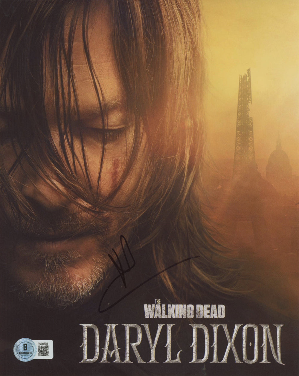 Norman Reedus The Walking Dead Authentic Signed 8x10 Photo BAS #BV00808