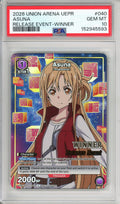 Union Arena Graded: Asuna #40 Release Event Winner (2026) PSA 10