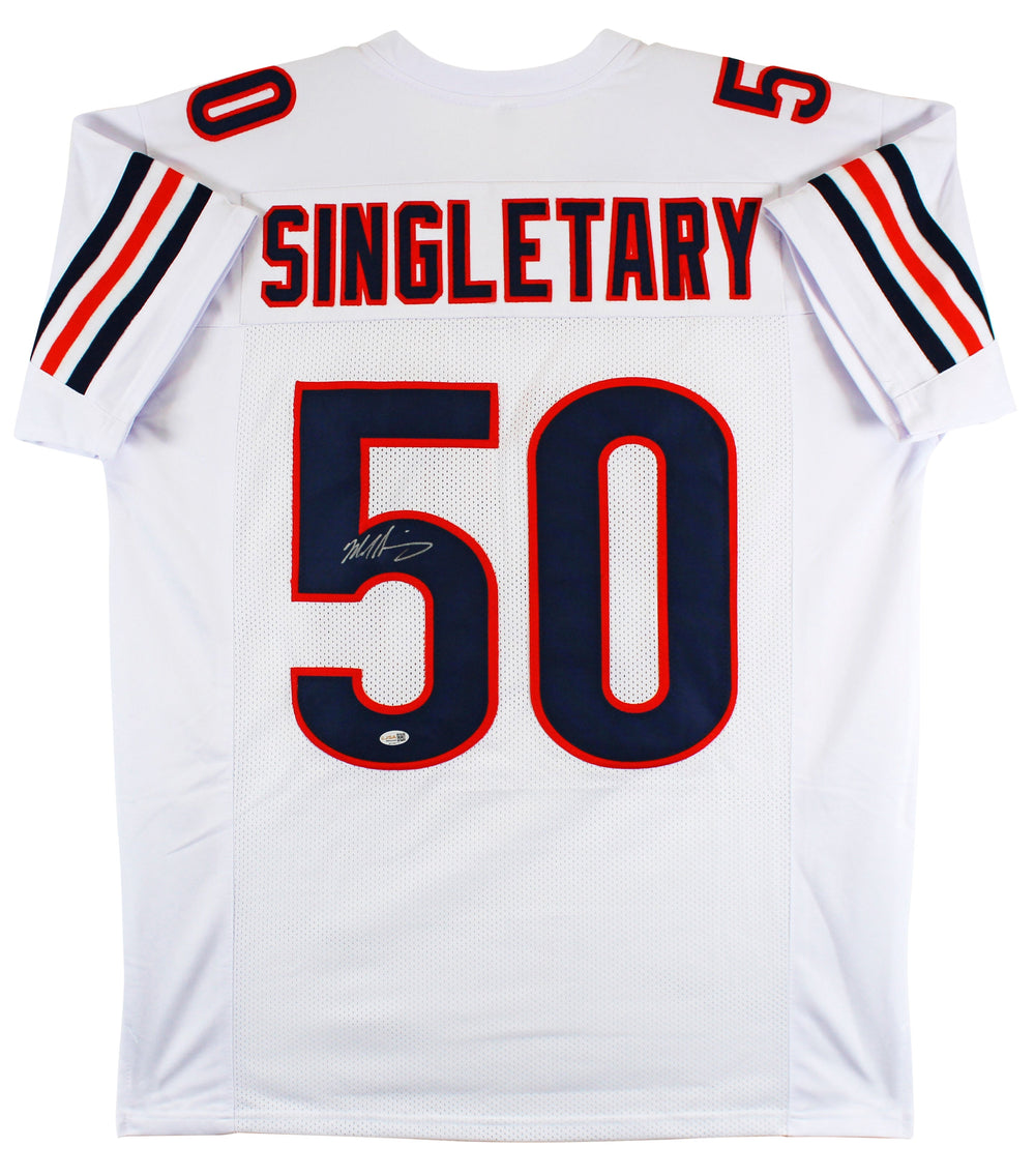 Mike Singletary Authentic Signed White Pro Style Jersey Autographed JSA Witness