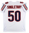 Mike Singletary Authentic Signed White Pro Style Jersey Autographed JSA Witness