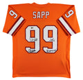 Buccaneers Warren Sapp "3x Insc" Signed Orange M&N TB Jersey BAS Witnessed