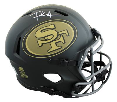 49ers Frank Gore Signed Salute To Service IV Full Size Speed Rep Helmet BAS Wit