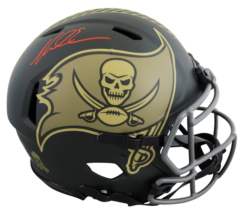 Buccaneers Mike Evans Signed STS IV Full Size Speed Proline Helmet BAS Witnessed