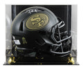 49ers Frank Gore Signed STS IV Full Size Speed Rep Helmet W/ Case BAS Witnessed