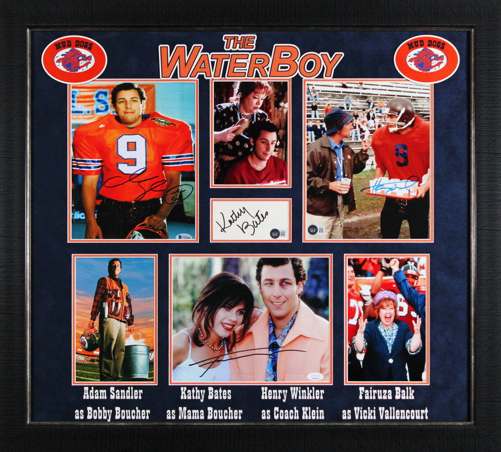 The Waterboy (4) Sandler, Winkler, Bates & Balk Signed Framed Display BAS LOA
