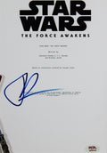 J.J. Abrams Signed & Framed Star Wars The Force Awakens Script Cover Photo PSA