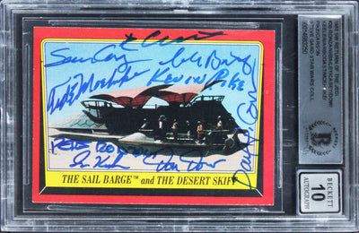 (9) Ronzani +8 Signed 1983 Star Wars ROTJ #38 Card Auto Graded 10! BAS Slabbed