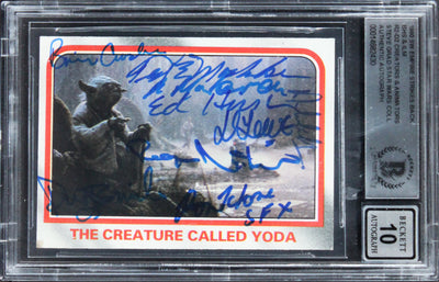 (9) Archer +8 Signed 1980 Star Wars ESB #58 Card Auto Grade Mint 10! BAS Slabbed