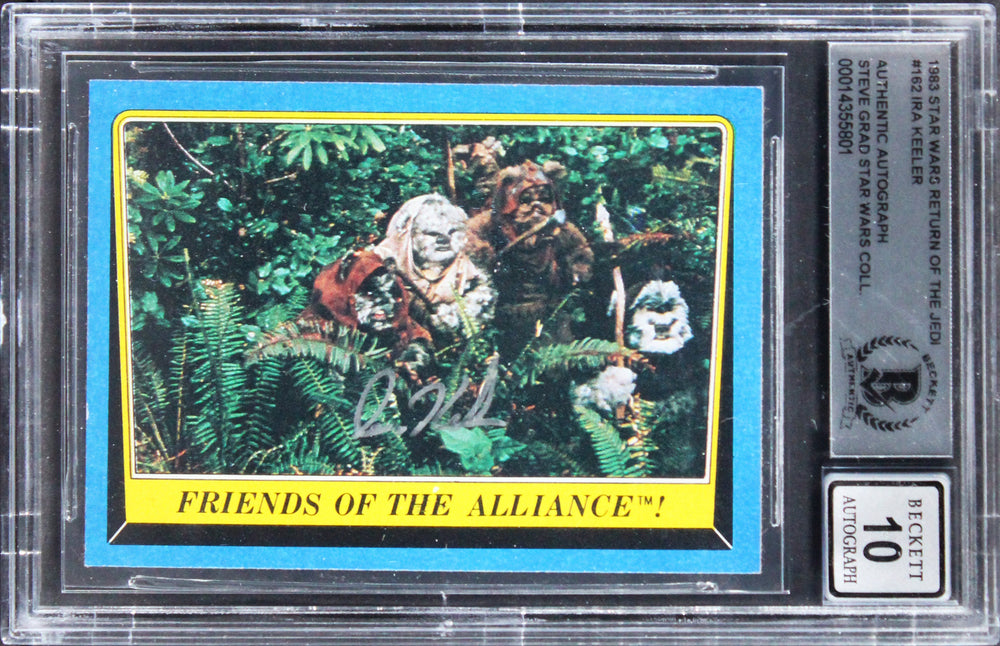 Ira Keeler Signed 1983 Star Wars ROTJ #162 Card Auto Grade 10! BAS Slabbed