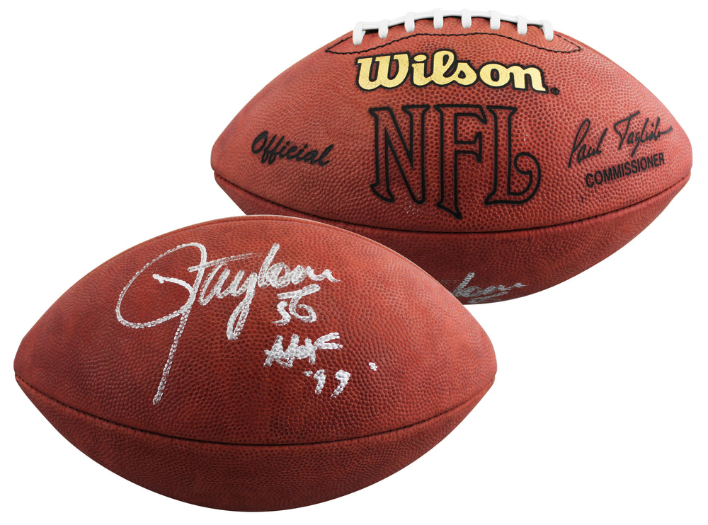 Giants Lawrence Taylor "HOF 99" Signed Wilson Official Nfl Football BAS #BV70237
