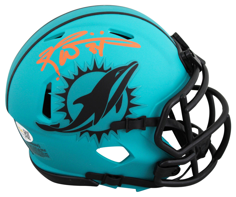 Dolphins Ricky Williams Authentic Signed Rave Speed Mini Helmet JSA Witness