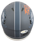 Dolphins Ricky Williams Signed Slate Speed Mini Helmet W/ Case JSA Witness