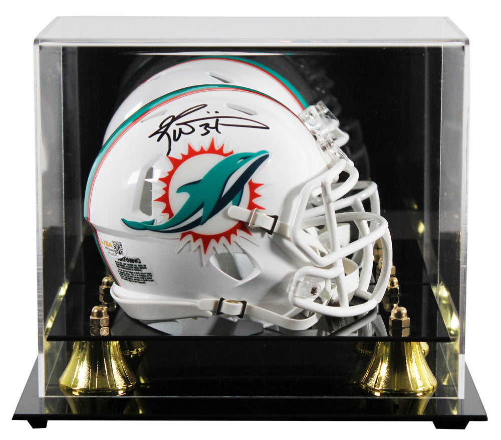 Dolphins Ricky Williams Authentic Signed Speed Mini Helmet W/ Case JSA Witness