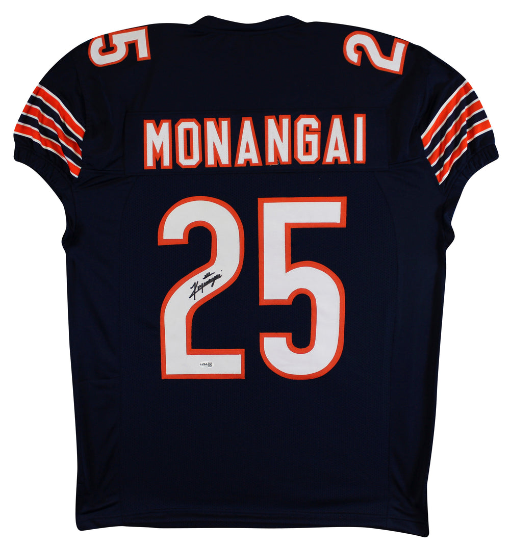 Kyle Monangai Authentic Signed Navy Blue Pro Style Jersey JSA Witness