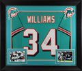 Ricky Williams Authentic Signed Teal Pro Style Framed Jersey JSA Witness
