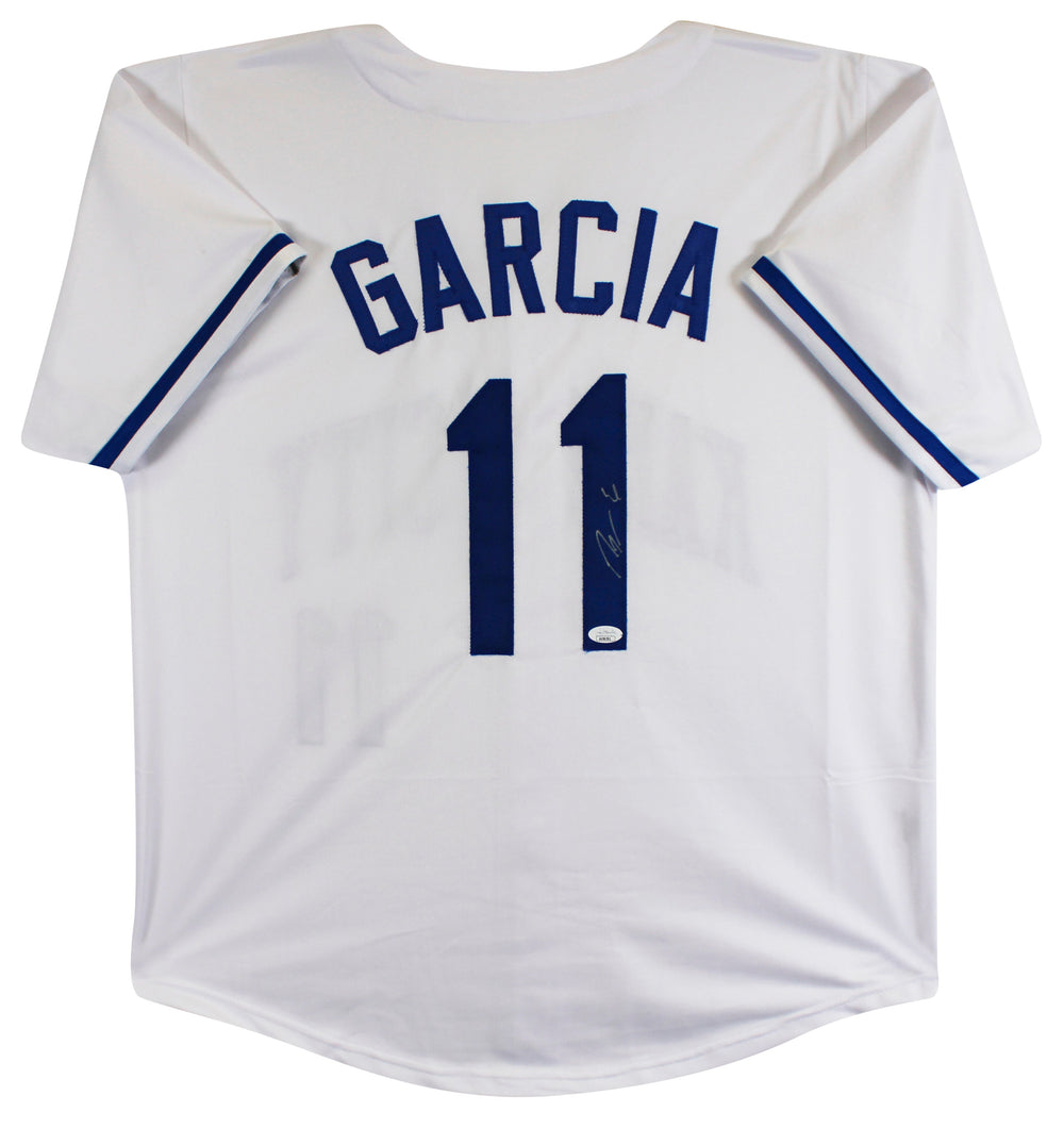 Maikel Garcia Authentic Signed White Pro Style Jersey Autographed JSA