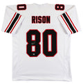 Andre Rison Authentic Signed White Pro Style Jersey Autographed BAS Witnessed