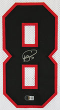 Andre Rison Authentic Signed White Pro Style Jersey Autographed BAS Witnessed