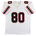 Andre Rison Authentic Signed White Pro Style Jersey Autographed BAS Witnessed