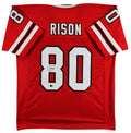 Andre Rison Authentic Signed Red Pro Style Jersey Autographed BAS Witnessed