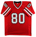 Andre Rison Authentic Signed Red Pro Style Jersey Autographed BAS Witnessed