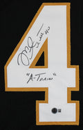 Purdue Mike Alstott "A-Train" Signed Black Pro Style Jersey BAS Witnessed