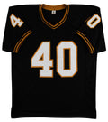 Purdue Mike Alstott "A-Train" Signed Black Pro Style Jersey BAS Witnessed