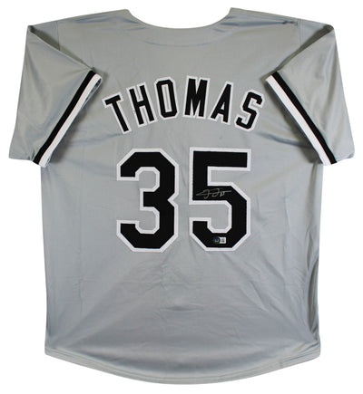 Frank Thomas Authentic Signed Grey Pro Style Jersey Autographed BAS Witnessed 2