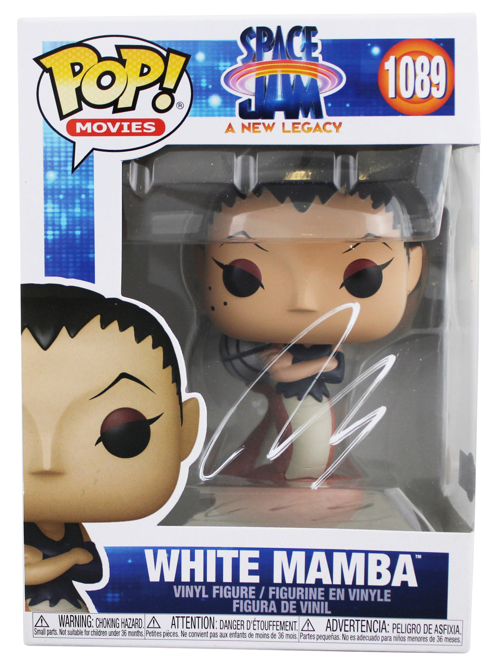 Diana Taurasi Space Jam Signed White Mamba #1089 Funko Pop Figure JSA #AD35083