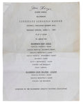 Jim Thorpe Signed 8.5x11 1950 Community Athletic Dinner Program JSA & PSA LOAs