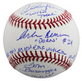 Major League (3) Sheen, Berenger & Bernsen Signed Oml Baseball W/ Case BAS Wit 1