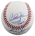 Major League (3) Sheen, Berenger & Bernsen Signed Oml Baseball W/ Case BAS Wit 1