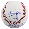 Major League (3) Sheen, Berenger & Bernsen w/ Insc Signed Oml Baseball BAS Wit 2