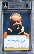 Ralph McQuarrie Star Wars Authentic Signed Custom Trading Card BAS Slabbed