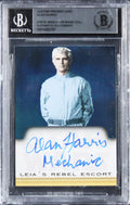 Alan Harris Star Wars "Mechanic" Signed Custom Trading Card BAS Slabbed