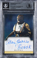Alan Harris Star Wars "Bossk" Authentic Signed Custom Trading Card BAS Slabbed
