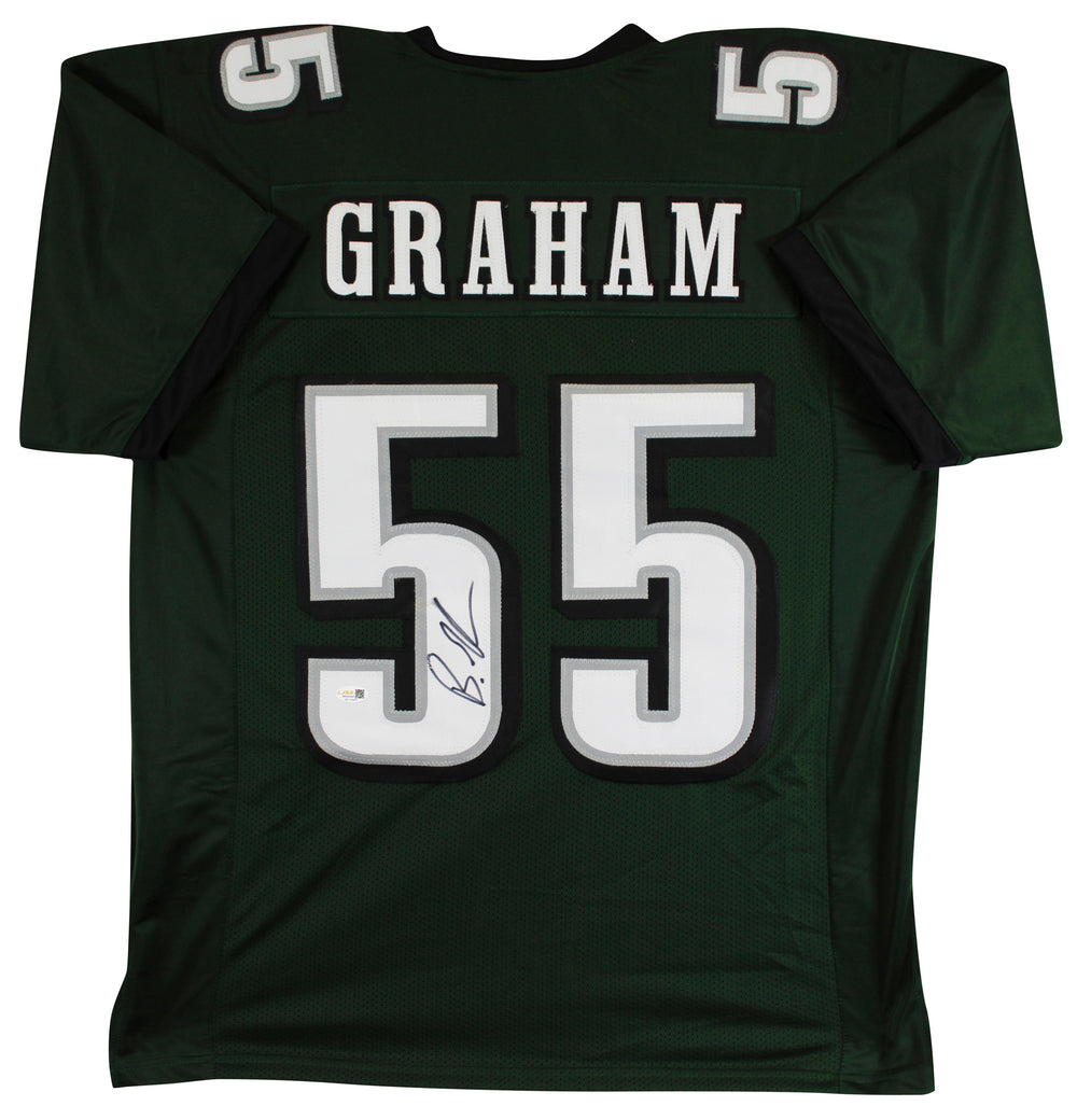 Brandon Graham Authentic Signed Green Pro Style Jersey JSA Witness #WC150643