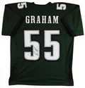 Brandon Graham Authentic Signed Green Pro Style Jersey JSA Witness #WC150643