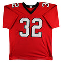 Jamal Anderson Authentic Signed Red Pro Style Jersey Autographed BAS Witnessed